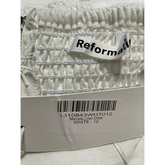 NWT - Reformation Marcella Linen Strapless Dress - Picture 4 of 7